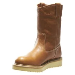 Men's Wolverine 10" Wedge Heel Wellington Boots -Carhartts Clothing Store 4 650 wolverine 10 wedge heel wellington brown