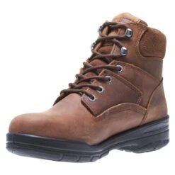 Men's Wolverine 6" Leather Durashocks Work Boots -Carhartts Clothing Store 4 650 wolverine 6 leather durashocks work canyon