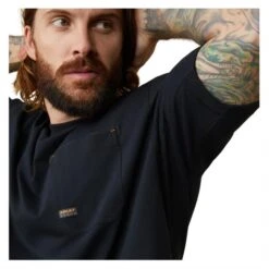 Men's Ariat Rebar Workman Relective Born For This Graphic T-Shirt -Carhartts Clothing Store 5 650 ariat rebar workman relective born for this graphic t shirt black