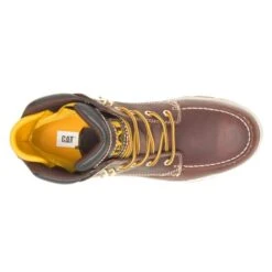 Men's CAT Impact Waterproof Carbon Composite Toe Boots -Carhartts Clothing Store 5 650 cat impact waterproof carbon composite toe boots friar brown