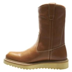 Men's Wolverine 10" Wedge Heel Wellington Boots -Carhartts Clothing Store 5 650 wolverine 10 wedge heel wellington brown