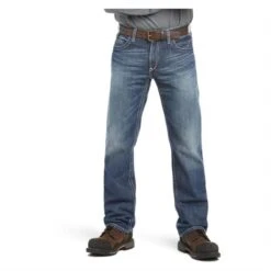 Men's Ariat FR M4 Relaxed Ridgeline Boot Cut Jeans -Carhartts Clothing Store 6 650 ariat fr m4 relaxed ridgeline boot cut jeans glacier