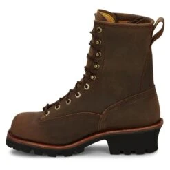 Men's Chippewa Boots 8" Paladin Lace-to-Toe Waterproof -Carhartts Clothing Store 6 650 chippewa boots 8 paladin lace to toe waterproof bay apache