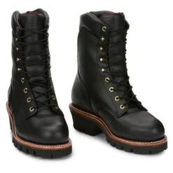 Men's Chippewa Boots 9" SUPER DNA 400G Steel Toe Waterproof -Carhartts Clothing Store 7 650 chippewa boots 9 super dna 400g steel toe waterproof black