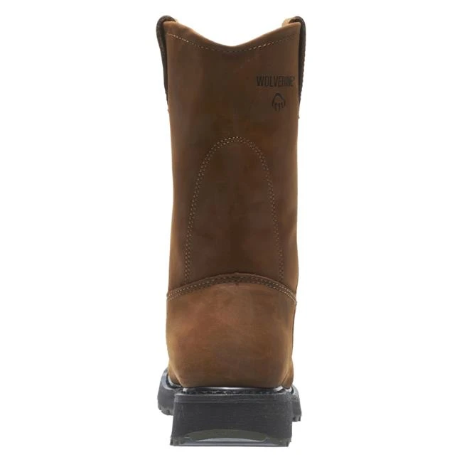 Men's Wolverine 10" Leather Wellington Steel Toe Boots 8 Men's Wolverine 10" Leather Wellington Steel Toe Boots - Image 8