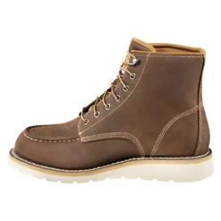 Men's Carhartt 6" Moc Toe Wedge Waterproof Boots -Carhartts Clothing Store 8 1001 carhartt 6 moc toe wedge waterproof dark bison brow